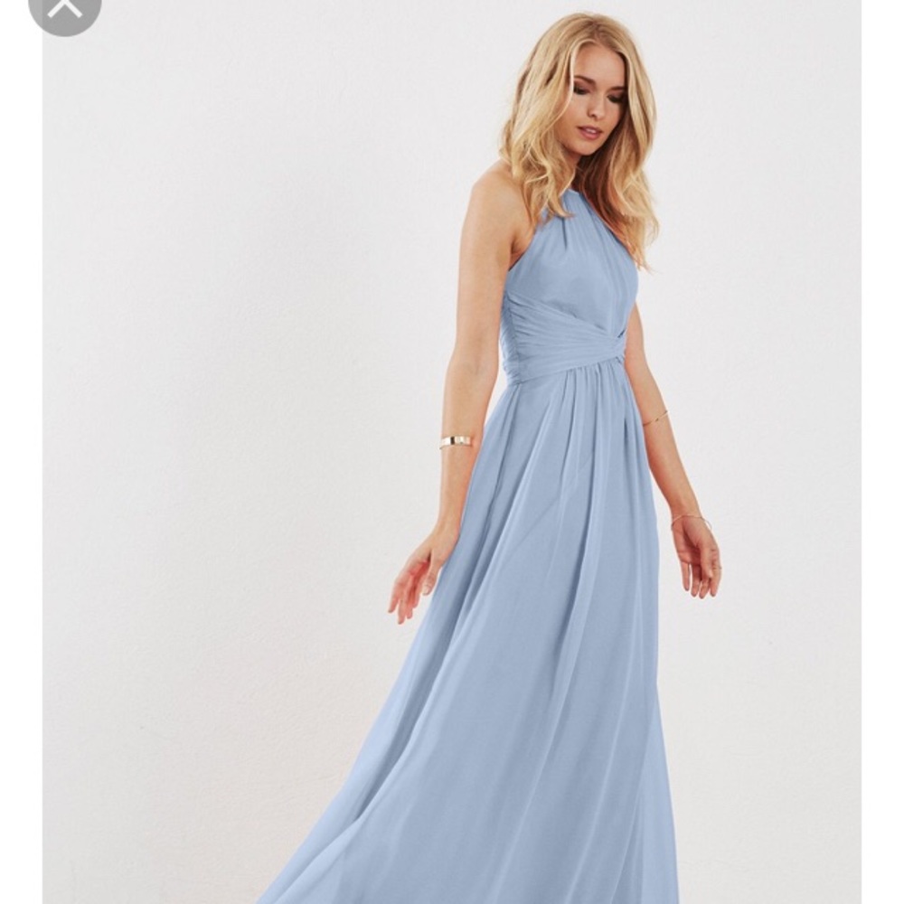 Weddington Way halter dress blue (Adrianna Papell)